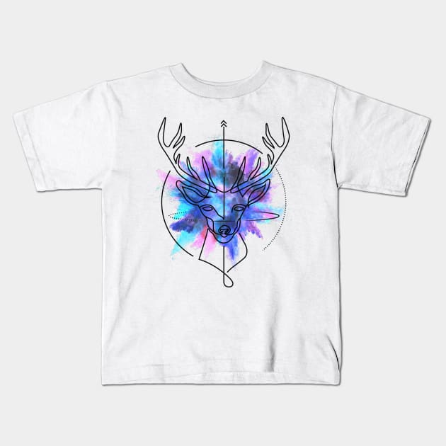 Deer Kids T-Shirt by teahabe